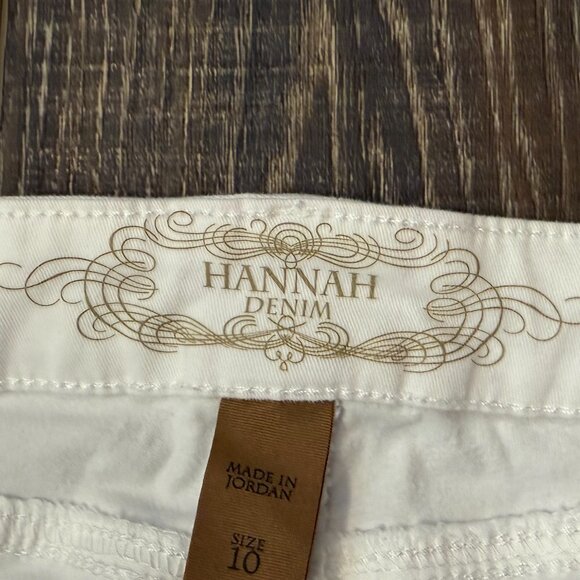 Hannah Denim White Jeans – Size 10 - Picture 12 of 14